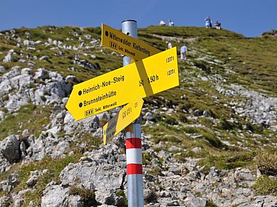 Abzweig zur Nördlichen Linderspitze