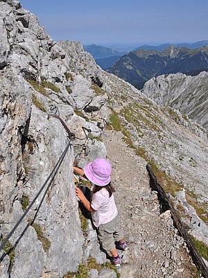bis zur Schlüsselstelle und zurück...