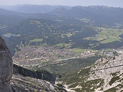 Von der Bergstation auf Mittenwald