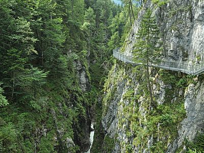 Blick von der Panoramabrücke zurück.