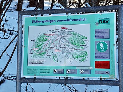 Der DAV informiert über die Skirouten am Geigelstein