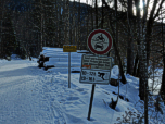 Das untere Ende der Rodelbahn