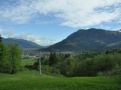 ... und haben einen schönen Blick zum Wank.