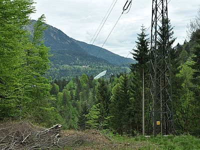 Blick zur Olympia-Skischanze