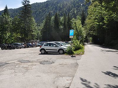 Start am Parkplatz neben der B 307