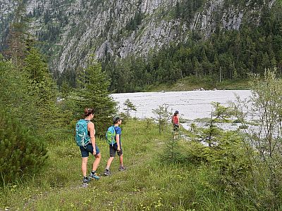 Über Wiesen erreichen wir...