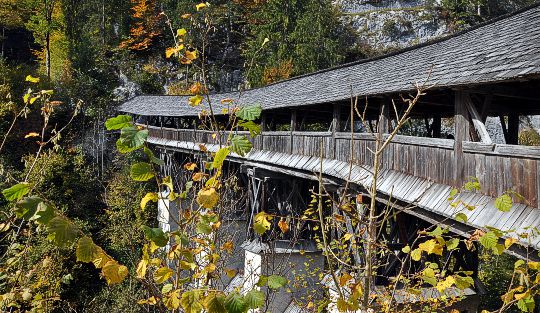 Durch die Wolfsklamm bei Stans zum Wallfahrtsort St. Georgenberg