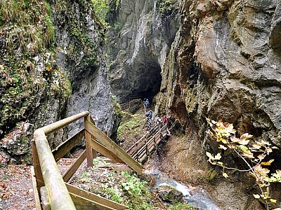 Blick zurück auf eine der Brücken
