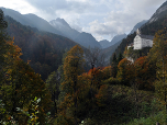 Nochmal der Blick zurück zum Wallfahrtsort St. Georgenberg