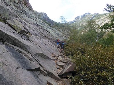 Schon bald wird es wieder steiler