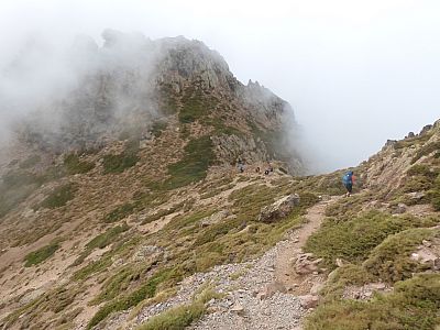 ... der Bocca di L Innominata liegt vor uns