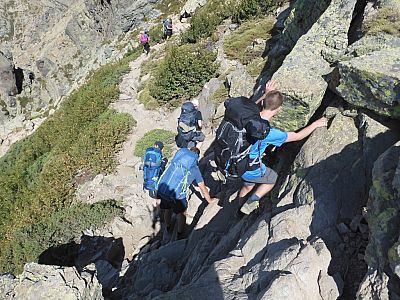 ... bevor wir absteigen.