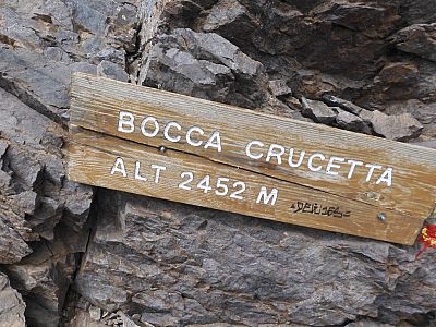 Wir haben den Bocca Crucetta erreicht