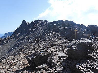 Der Monte Cinto im Nordosten vom Pointe des Éboulis