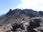 Der Monte Cinto im Nordosten vom Pointe des Éboulis