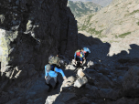 Die letzten Meter zum Sattel Bocca alle Porte