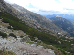 Rechts unten ist das Refuge de Petra Piana zu erkennen