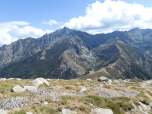 Im Talkessel vor dem Monte d´Oro befindet sich unser Nachtlager