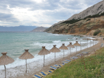 Der Wind hat den Strand im wahrsten Sinne des Wortes leergefegt