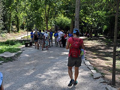 Am Eingang des Nationalparks werden die Tickets kontrolliert