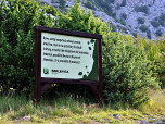 In der Schlucht besteht Steinschlaggefahr