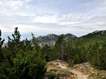 Der Ausblick nach Westen zum Vidakov Kuk (882 m)