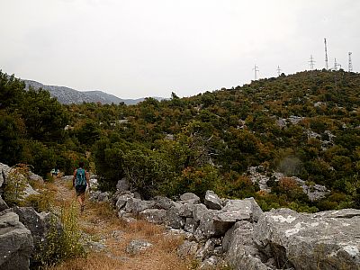 Der Weg kurz vor dem Abzweig nach Gata