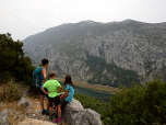 Noch einmal genießen wir die Sicht auf das Tal der Cetina