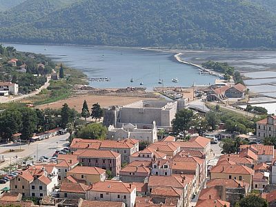 Der Ausblick auf Veliki Kaštel in Ston