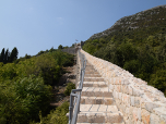 In Ston müssen wir erneut ansteigen, um die gesamte Mauer zu begehen.