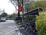 Wir starten südlich der Gleise des Bahnhofs Freising