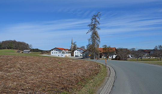 Wanderung von Grafing über Traxl und Hintsberg nach Steinhöring