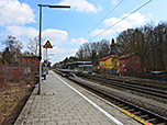 Abmarsch am Bahnhof in Grafrath