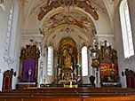 Das Innenleben der Wallfahrtskirche St. Rasso