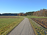 Wir verlassen Holzkirchen in südwestlicher Richtung...