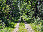 Auf dem Feldweg marschieren wir an einem ....