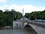 Der Friedensengel bei der Luitpoldbrücke