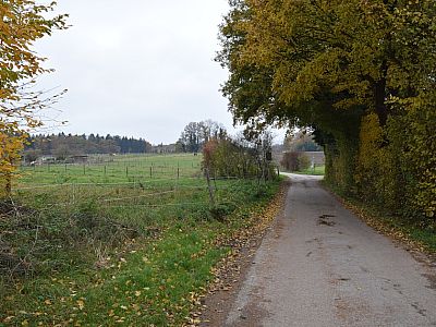 Nach 30 Metern biegen wir rechts ab