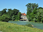 Die Mündung des Großen Stadtbaches in die Isar