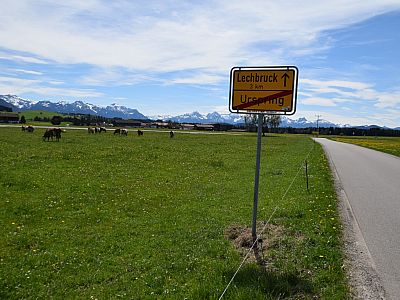 Nach Süden verlassen wir Urspring