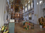 Der prachtvolle Altar der Wieskirche