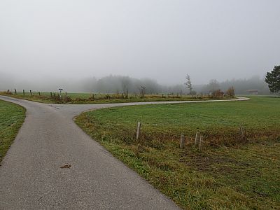 Hier biegen wir rechts ab