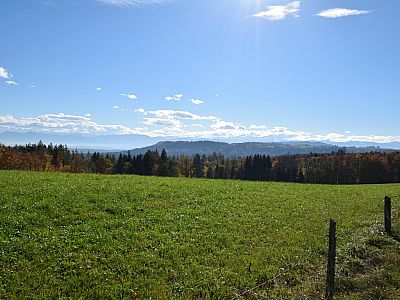 Auch der Hohe Peißenberg ist bereits zu sehen