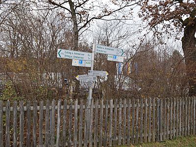 Der Jakobsweg ist hier bestens markiert