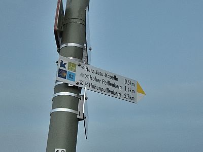 An der Herz-Jesu-Kapelle vorbei geht es auf den Hohen Peißenberg 