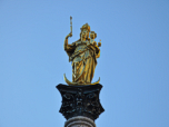 Die Madonna an der Spitze der Mariensäule 