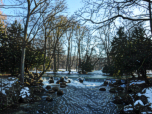 Hier kreuzen Eisbach und Schwabinger Bach