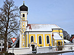Die Kirche St. Stephanus in Unterschwillach