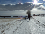 ... und spazieren direkt nach Süden auf die Sonne zu.