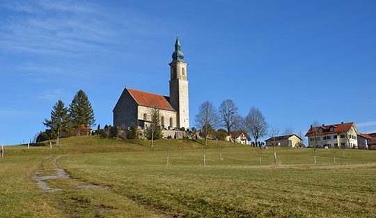 Wanderung von Grafing Bahnhof über Taglaching, Bruck nach Alxing und zurück